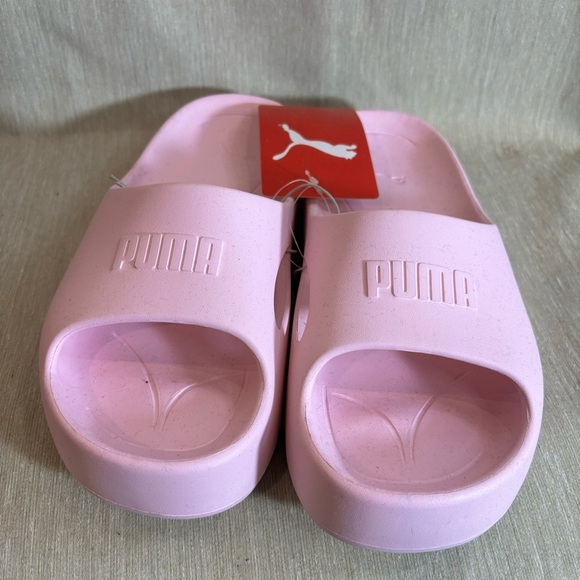 PUMA Sz 10 Shibusa Pearl Pink Slip On Fully Injected IMEVA Sole Sandals NEW - Picture 1 of 8